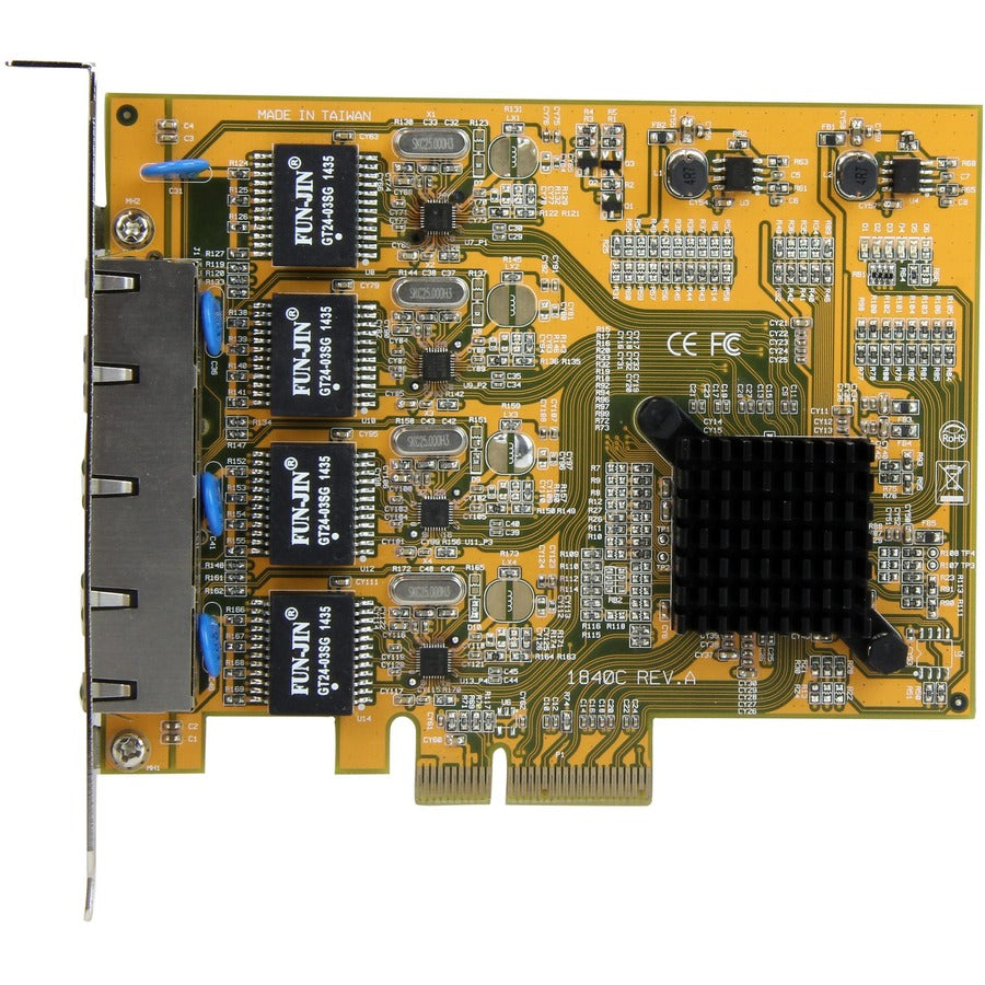 StarTech.com 4-Port PCI Express Gigabit Network Adapter Card - Quad-Port PCIe Gigabit NIC StarTech.com 4-Port PCI Express Gigabit Network Adapter Card - Quad-Port PCIe Gigabit NIC